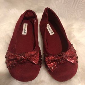 American Eagel Glitter Ballet Flats size 1